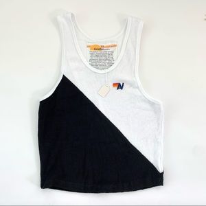 Aviator Nation Tank Top Black & White XS NEW